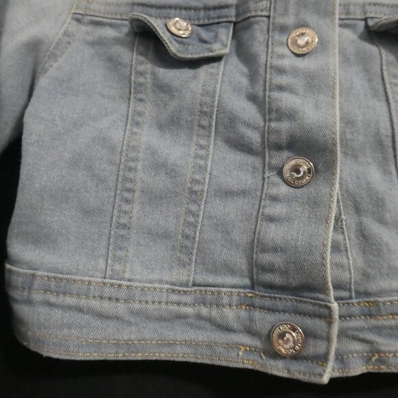 LIMITED TOO | 3T | Light Blue Snap Button Denim Jacket | *2 buttons don't close - Picture 7 of 16